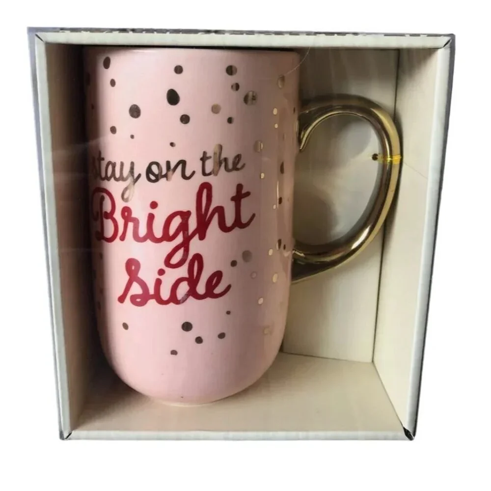 Jumbo Mug Modern Expressions Coffee Tea 20.6 oz Gift Stay On The Bright Side New